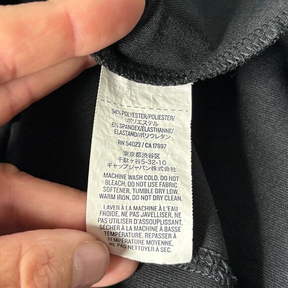 Old Navy Active Semi-Fitted Half Zip Pullover Black Size Medium - Picture 7 of 8